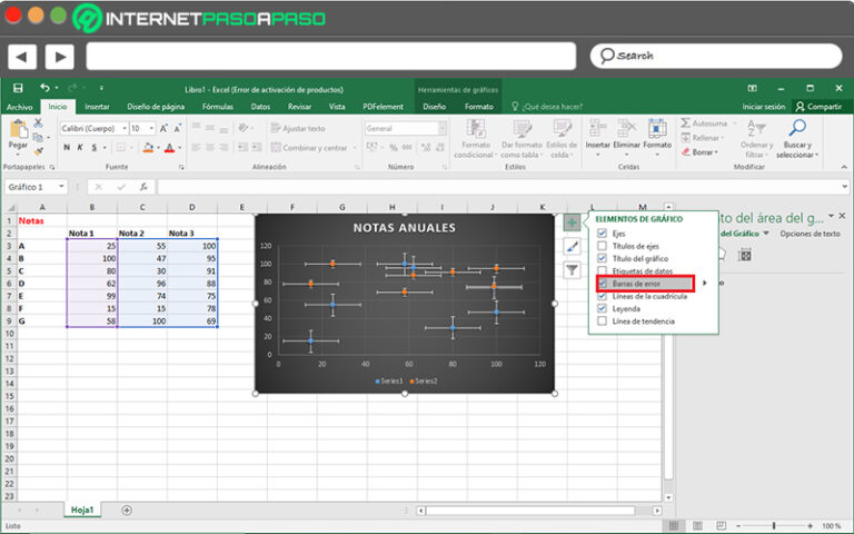 Insertar Barras de Error en Microsoft Excel Guía Paso a Paso 2024