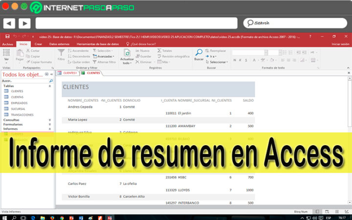 Crear Informe De Resumen En Access Gu A Paso A Paso