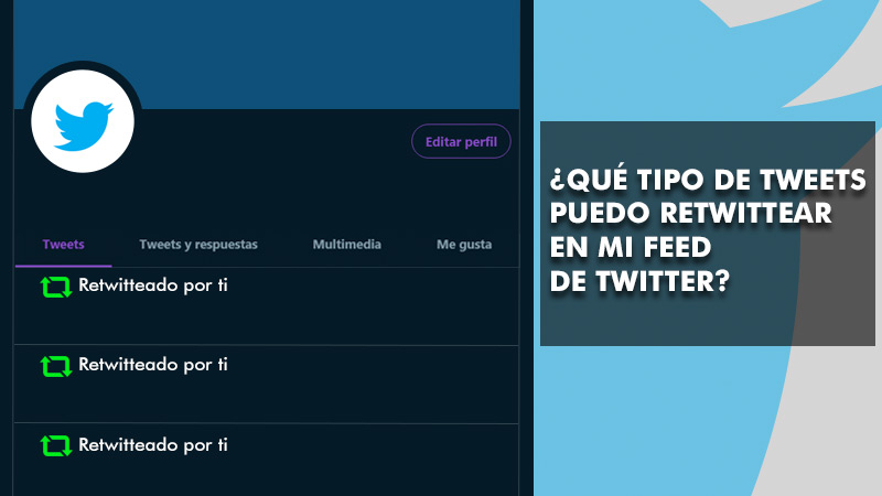 What kind of Tweets can I Retweet in my Twitter feed?