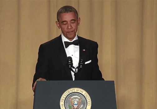 Obama deja caer el micrófono