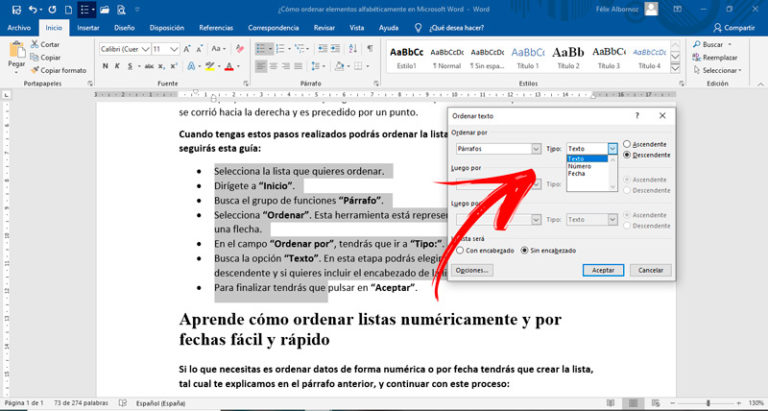 Ordenar Alfabéticamente En Word 】Guía Paso A Paso 2024