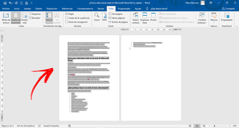 Seleccionar Todo En Word 】guía Paso A Paso 2024 3689