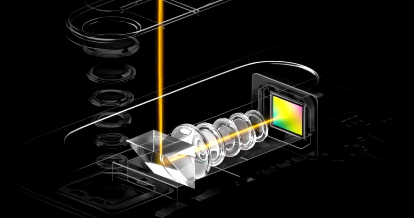 Lente teleobjetivo en cámara de móvil Lente teleobjetivo en cámara de móvil