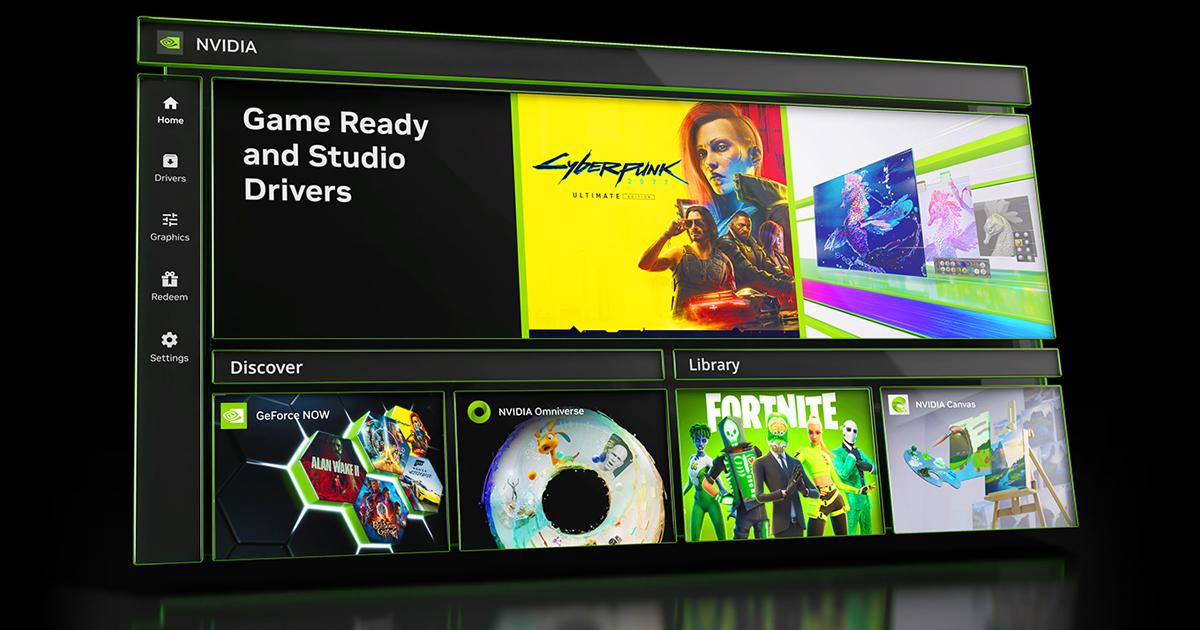 Interfaz de NVIDIA App con IA