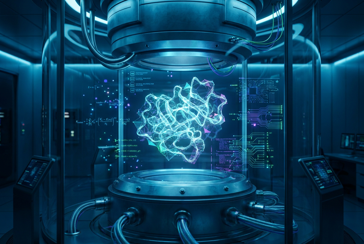 Simulación molecular cuántica de una proteína compleja mediante un ordenador cuántico futurista