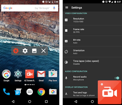 AZ Screen Recorder Android