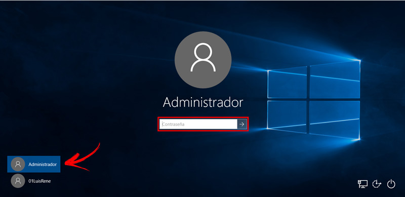 Abrir usuario administrador Windows 10