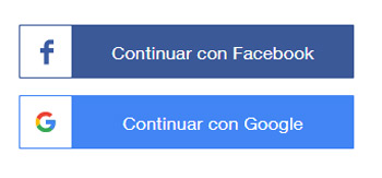 Acceder a cuenta Wix con Facebook o Google