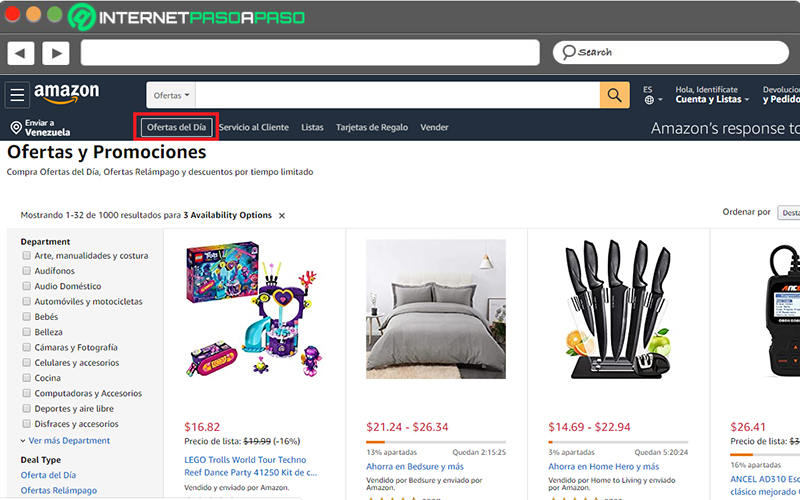 pagina ofertas amazon