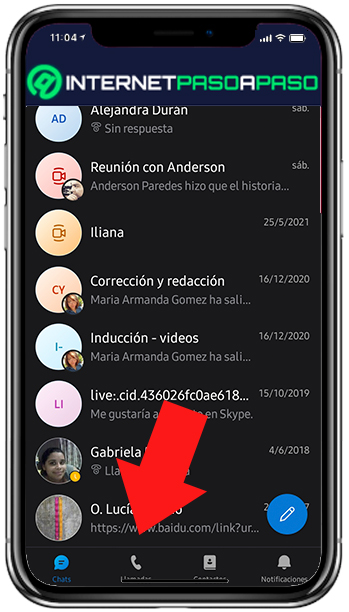 Acceder a llamadas de Skype en Android
