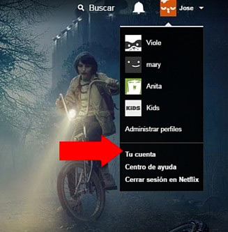 Access your Netflix account to unsubscribe