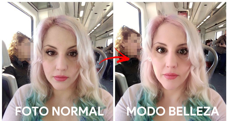 Activate beauty mode for photos