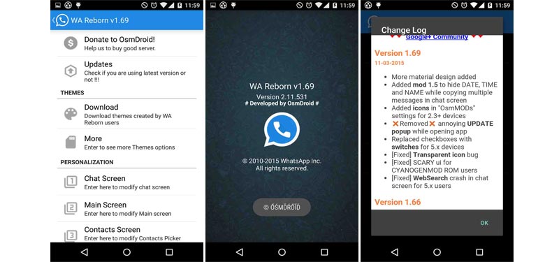 Actualización Whatsapp Plus telefono Android
