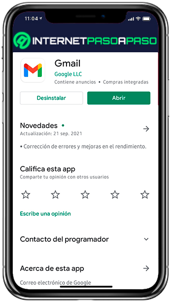 Actualizar o abrir aplicaciones desde la Google Play