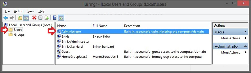Administrar cuentas de usuario Windows 10
