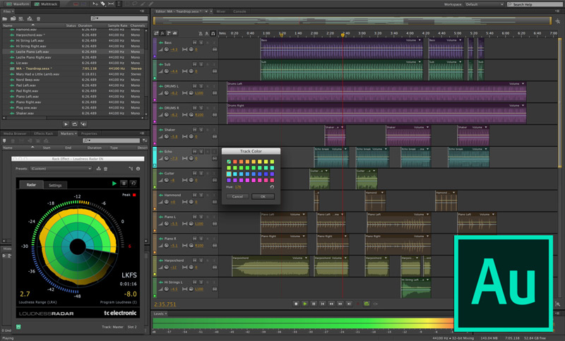Adobe Audition editar musica Windows
