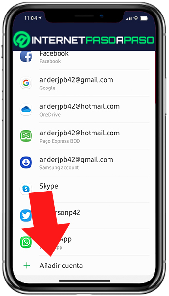 Agregar nuevas cuentas en Android 11