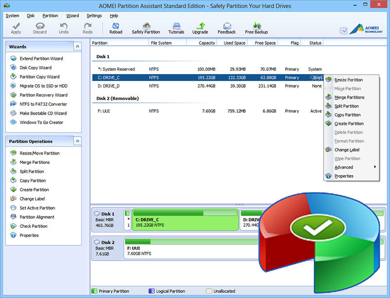 Aomei Partition Assistant Home Edition