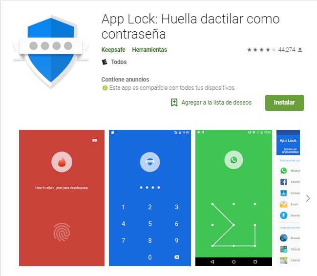 App Lock (Fingerprint as password)