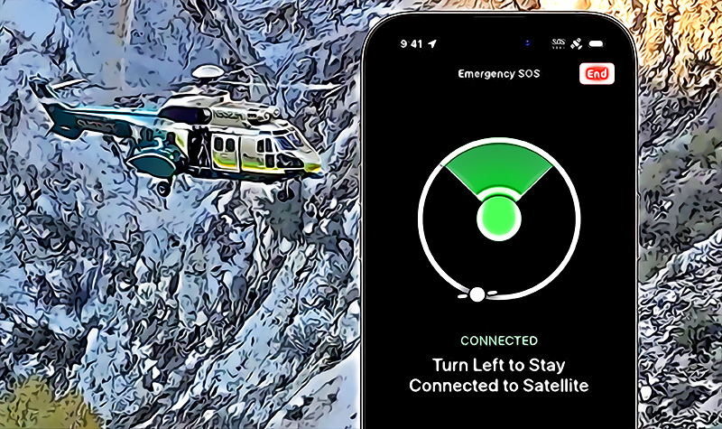 Apple lo vuelve a hacer y su tecnologia es clave para un rescate en helicoptero luego de un accidente de transito