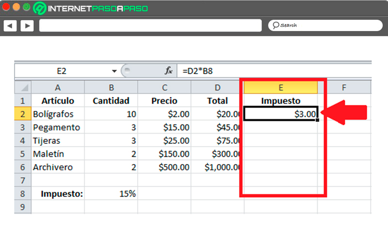 Learn how to define absolute references in your Excel documents