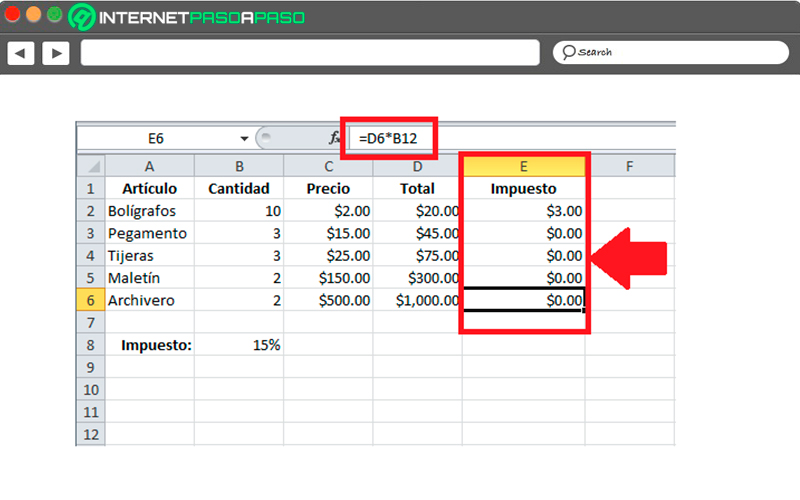 Learn how to define absolute references in your Excel documents