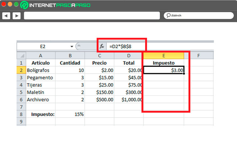 Learn how to define absolute references in your Excel documents