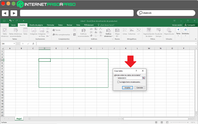 Aprende cómo crear una tabla en tus hojas de cálculo de Microsoft Excel