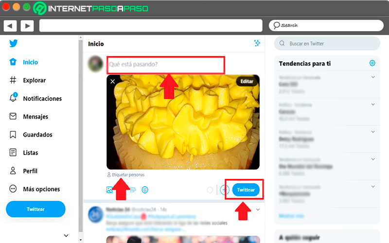 Learn step by step how to share images with all your followers on Twitter