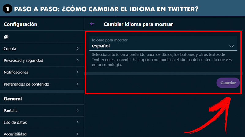Learn step by step how to change the language of Twitter easily and quickly