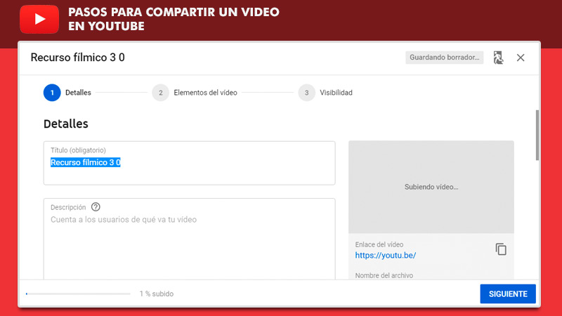 Learn step by step how to share a video on YouTube