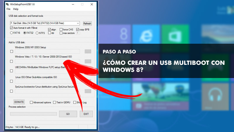 Aprende paso a paso cómo crear un USB Multiboot con Windows 8