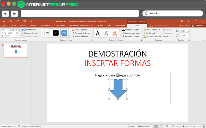 Aprende paso a paso cómo insertar una forma en una presentación de PowerPoint