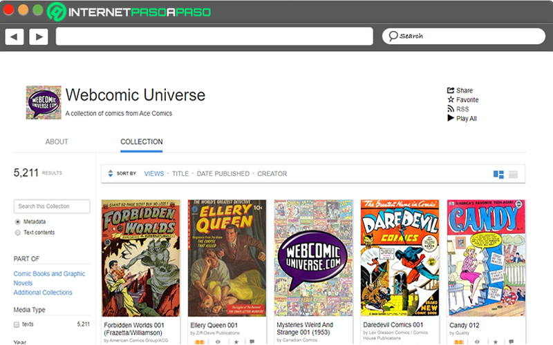 Archive's Web Comic Universe