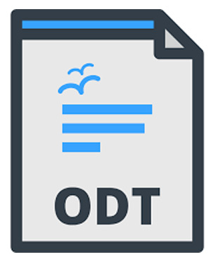 archivos con extensión .ODT