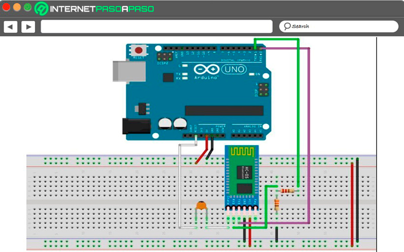 Armado del circuito para la programación de Arduino por Bluetooth