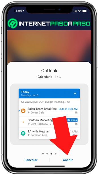 Asi son los nuevos Widgeds de Outlook en Android