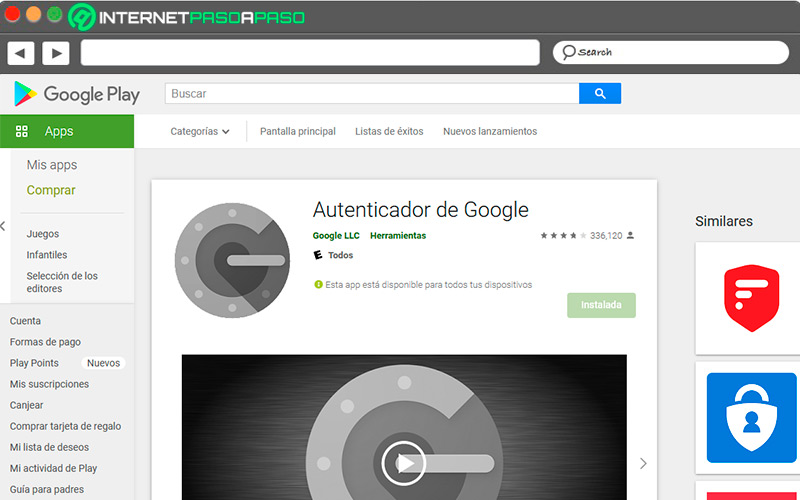Google Authenticator in the Play Store