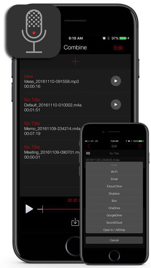 Awesome Voice Recorder PRO AVR iPhone