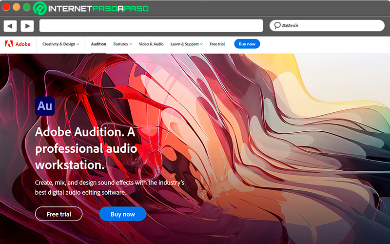 Banco de audio de Adobe audition