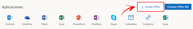 Boton para descargar e instalar Office 2016