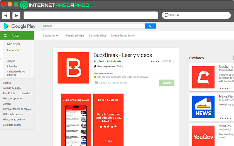 Buzzbreak en Play Store