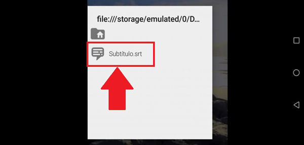 How can we add the subtitles to a video from the Android mobile phone?