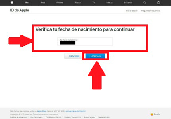 ¿Cómo restablecer la cuenta de iCloud con el correo y las preguntas de seguridad?