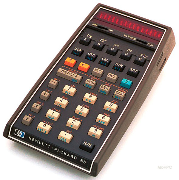 Calculadora HP-65 de Hewlett-Packard