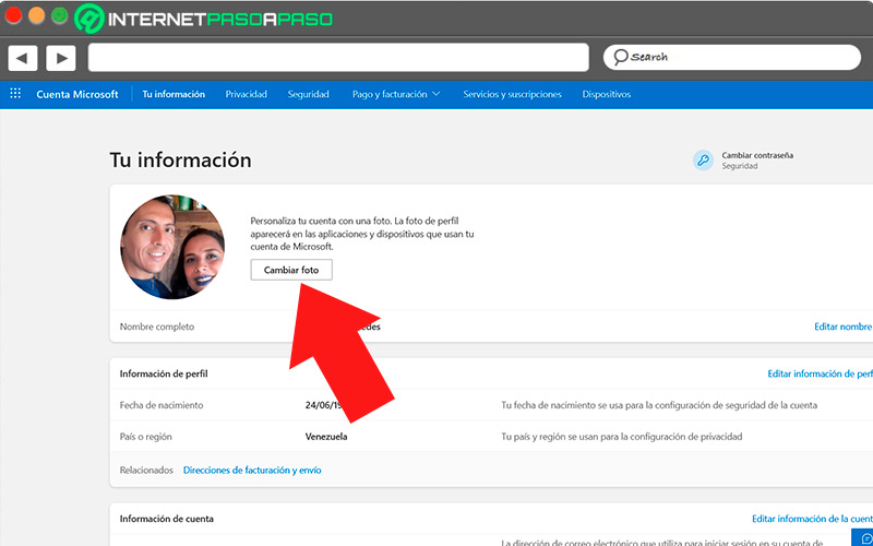 Change profile photo in Outlook
