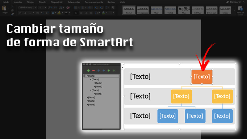 Resize SmartArt shape