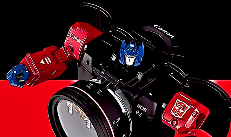 Canon cumple tus suenos y fabrica una hermosa camara DSLR capaz de convertirse en Optimus Prime