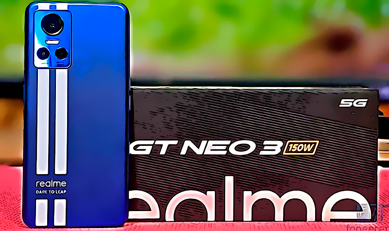 Carga rápida y otras características del Realme GT NEO 3