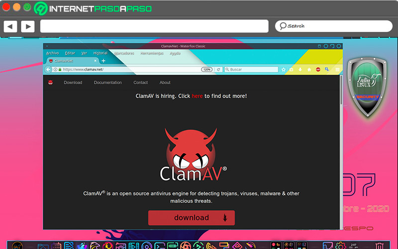 ClamAV es parte de la seguridad de Linux